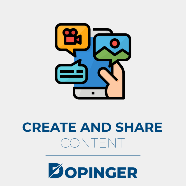 create and share content