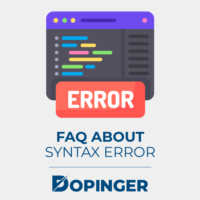 faq about syntax error