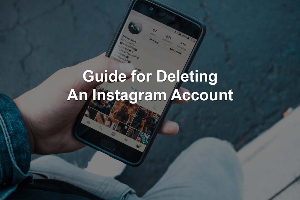 instagram delete account from list