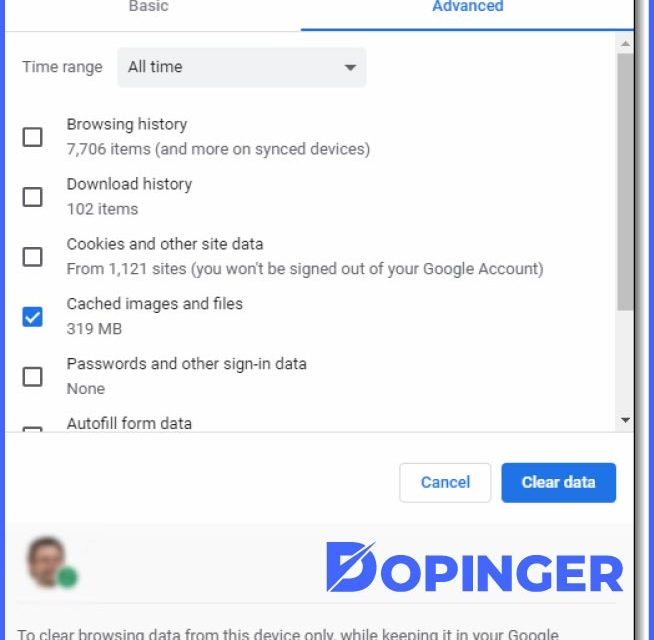 how to clean the cache on safari