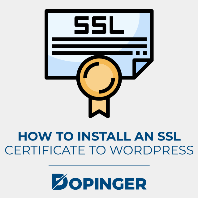 how to install an ssl certification to wordpress