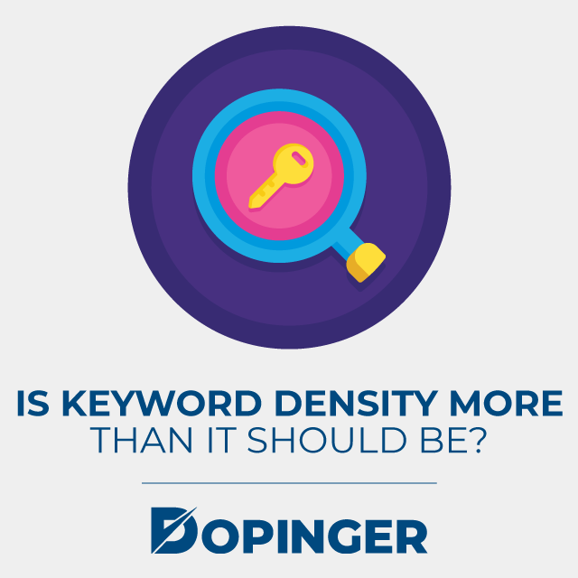 is keyword density more than it should be