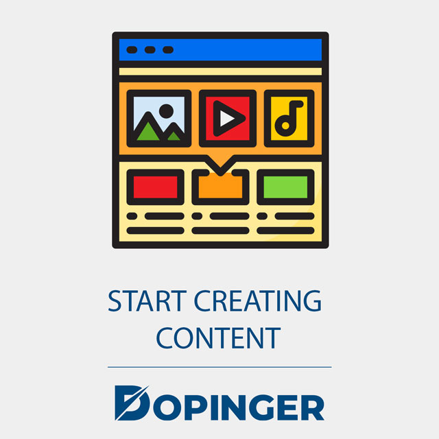 start creating content