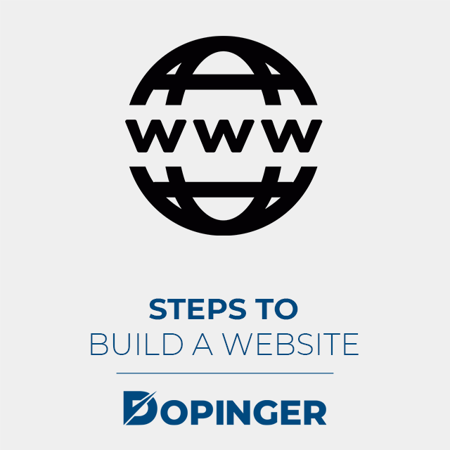 steps to build a website
