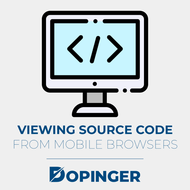 viewing source code from mobile browsers