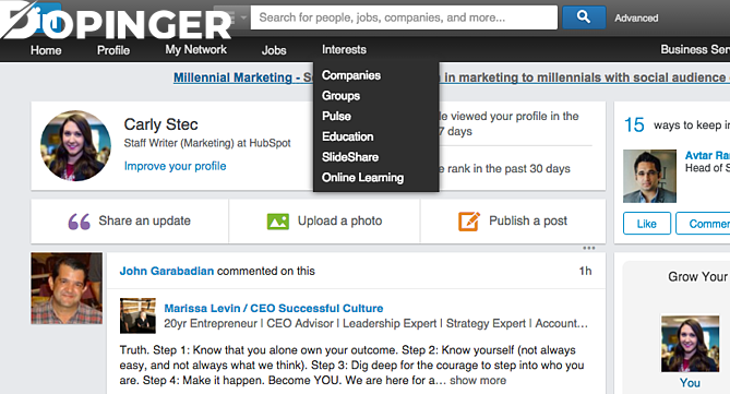 what can be done for linkedin pulse
