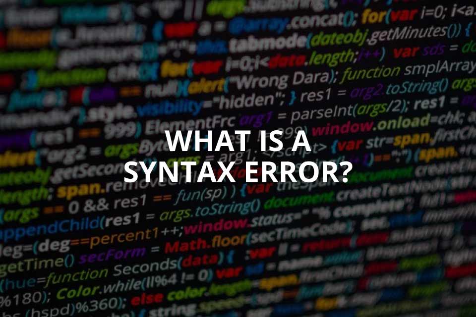 Syntax error end. Syntax error end
