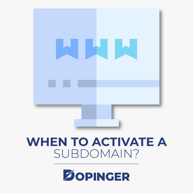 when to activate subdomain