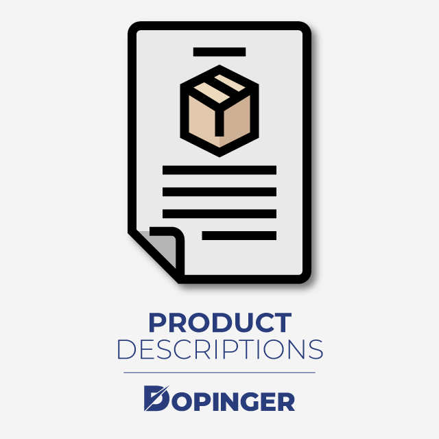 product descriptions