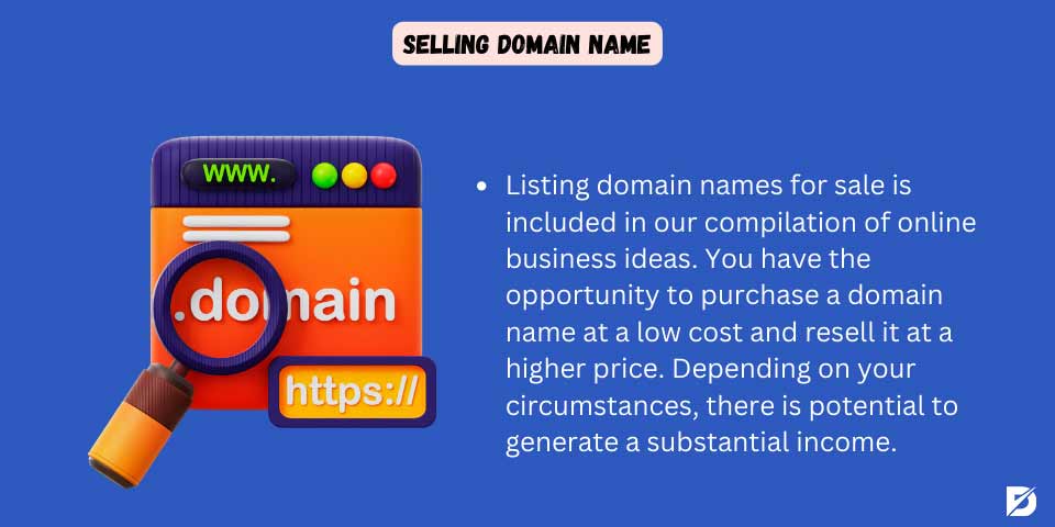 selling domain name