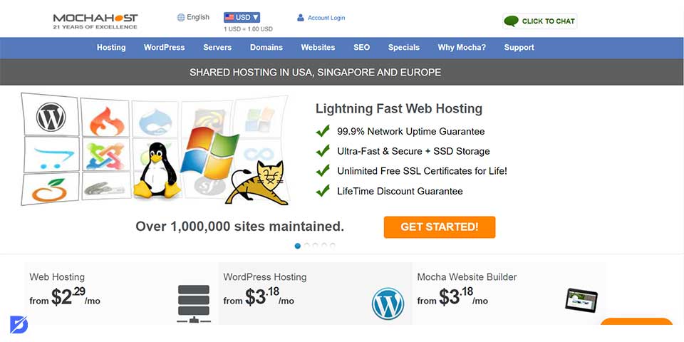 Mocha hosting service