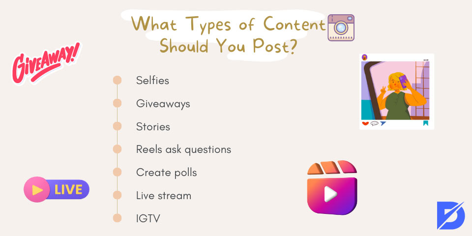 types of Instagram marketing content