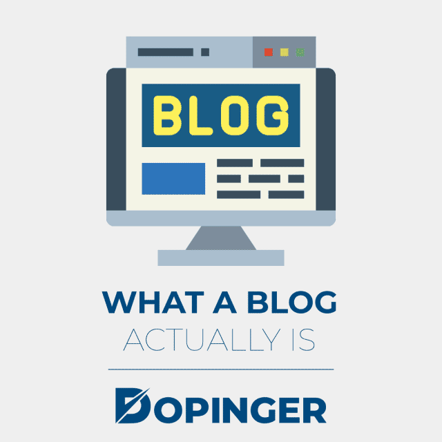 what a blog actually is