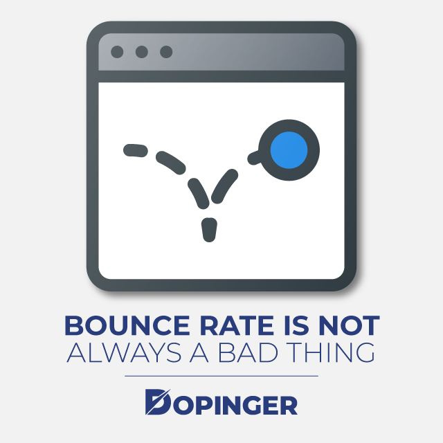 bounce rate is not always a bad thing