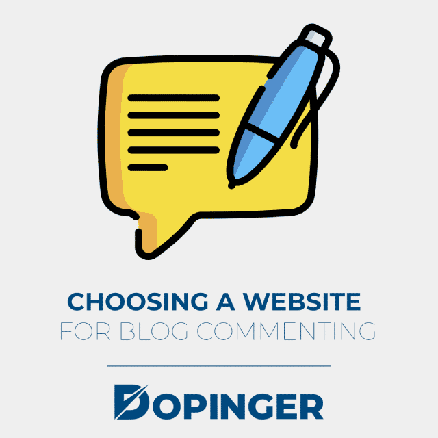 choosing a website for blog commenting