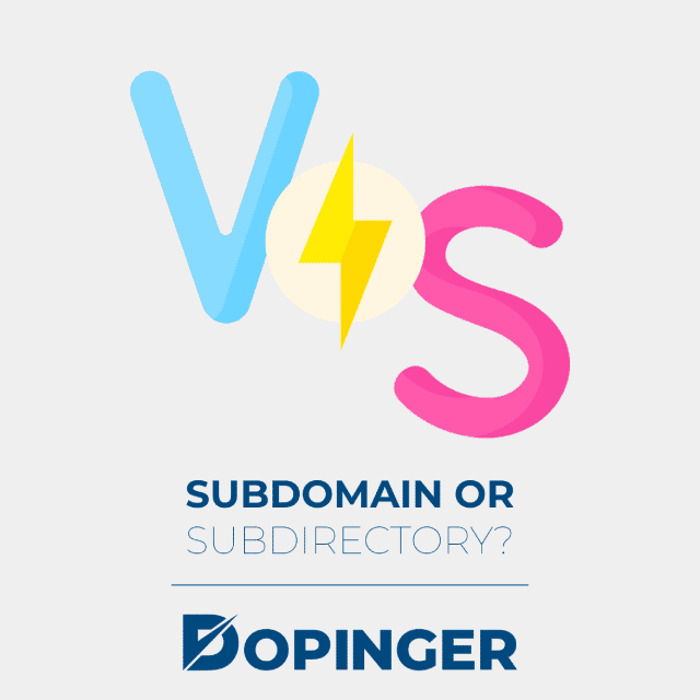 subdomain or subdirectory