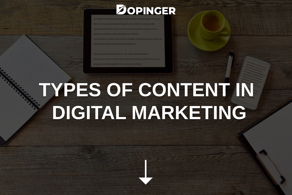 Types of Content in Digital Marketing