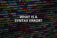 What Is a Syntax Error?