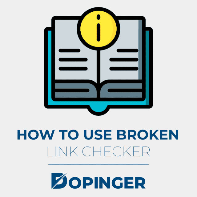 how to use broken link checker