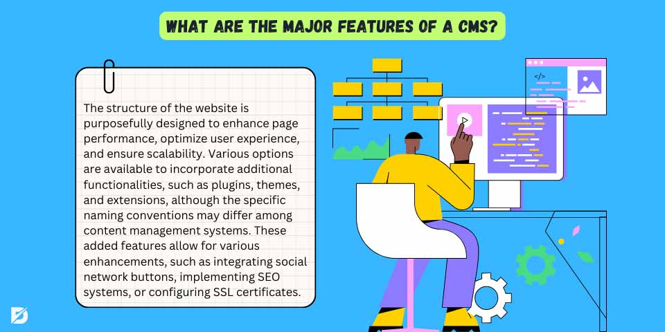 major features of a cms