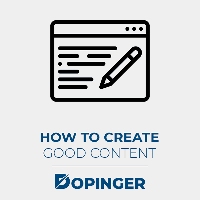 how to create good content