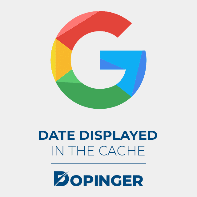 date displayed in google cache