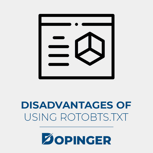 disadvantages of robotstxt