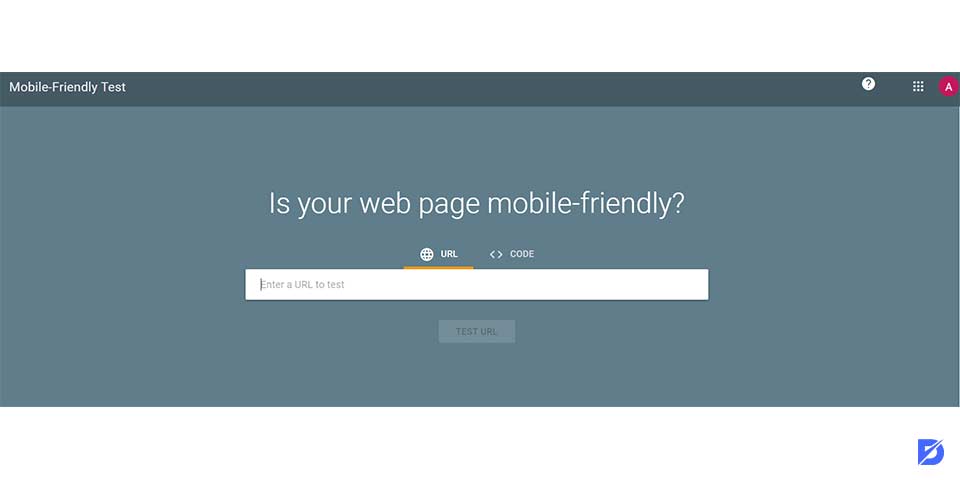 Google's mobile friendly test tool