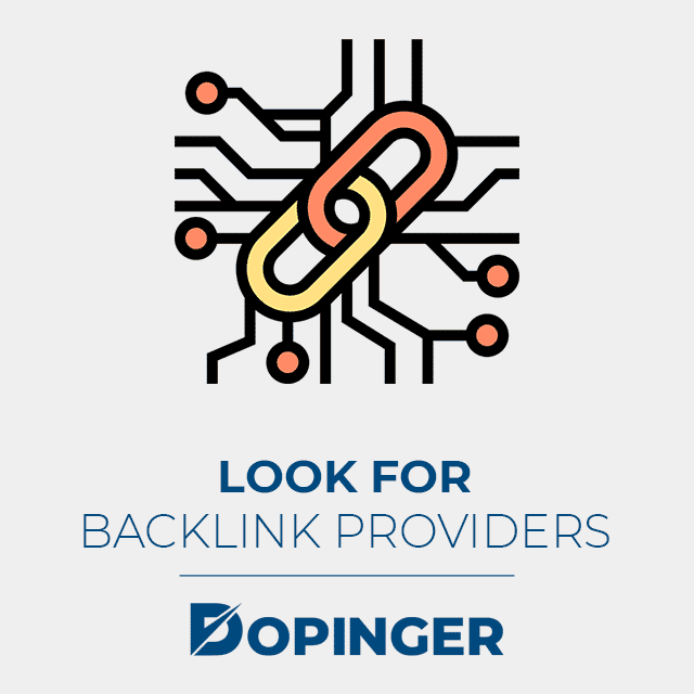 look for backlink providers