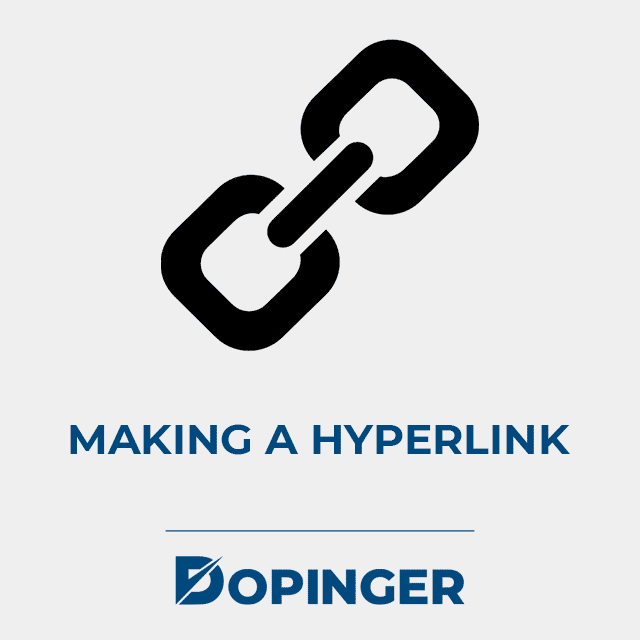 making a hyperlink