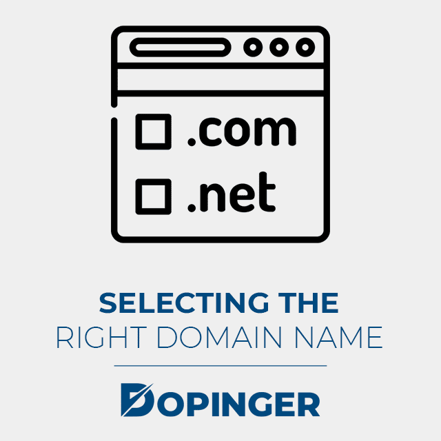 selecting the right domain name