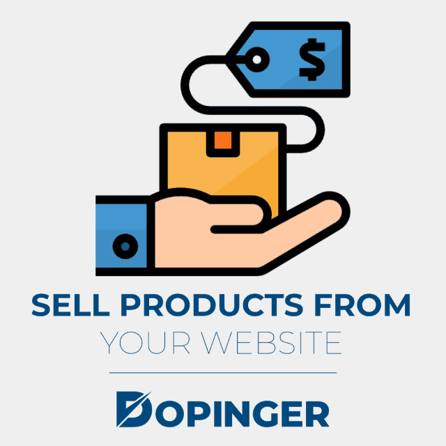 sell products from your website