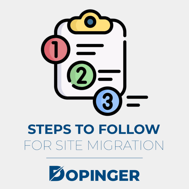 steps to follow for site migration