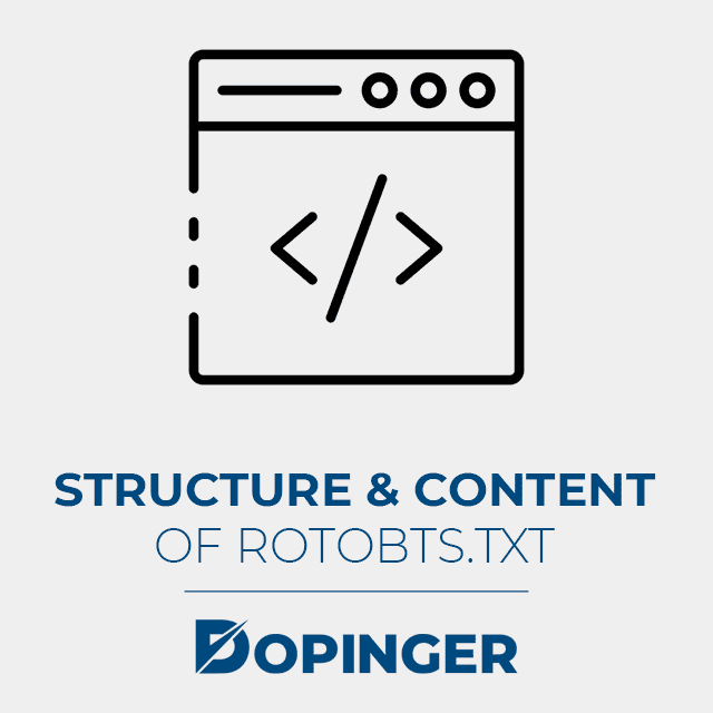 structure and content of a robotstxt file