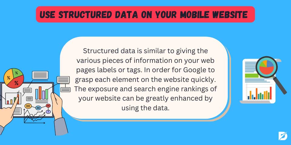 use structured data on mobile website