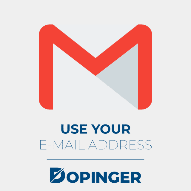 use your email address
