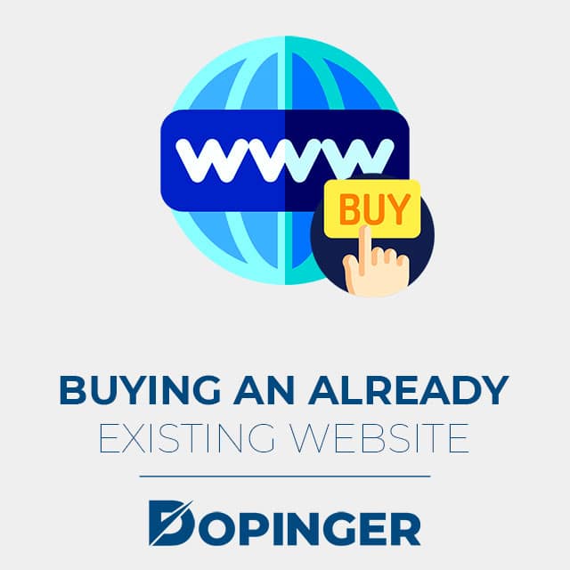 buying an already existing website