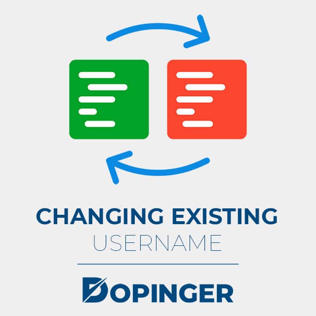 changing existing username