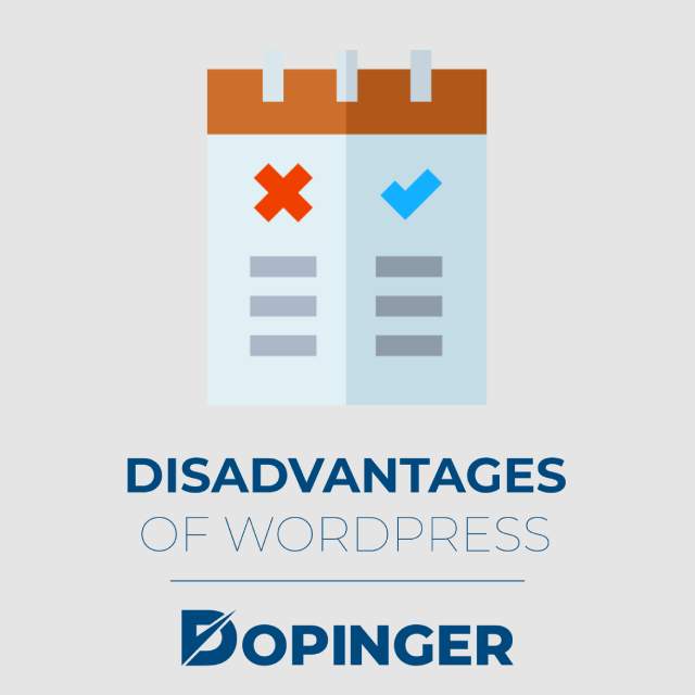 disadvantages of wordpress