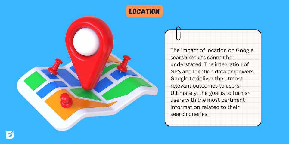 Google rankings affected by location