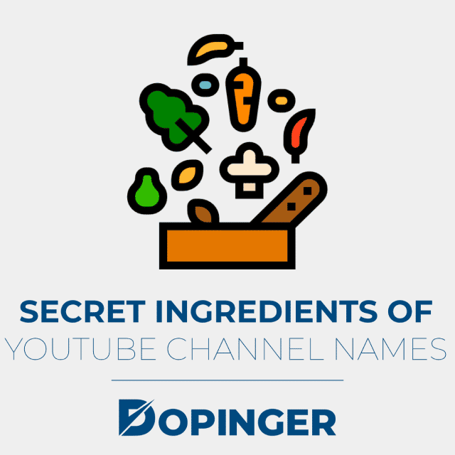 secret ingredients of youtube channel names