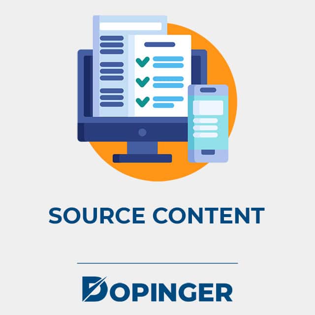 source content with social media