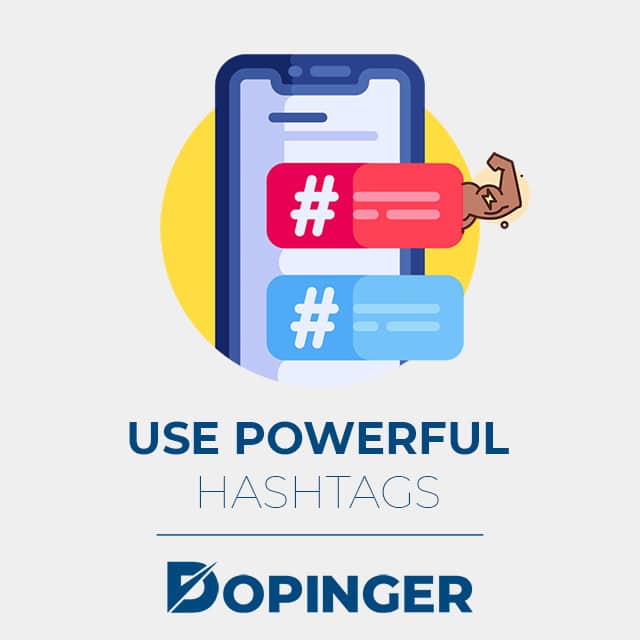 use powerful hashtags