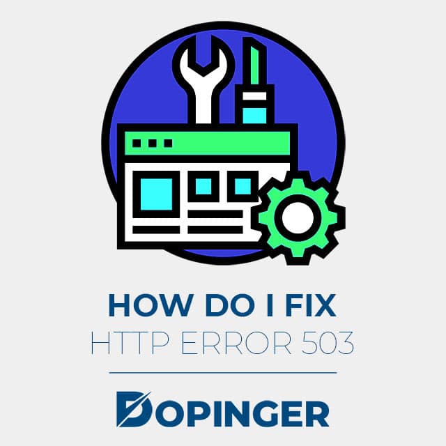 how do i fix http error 503