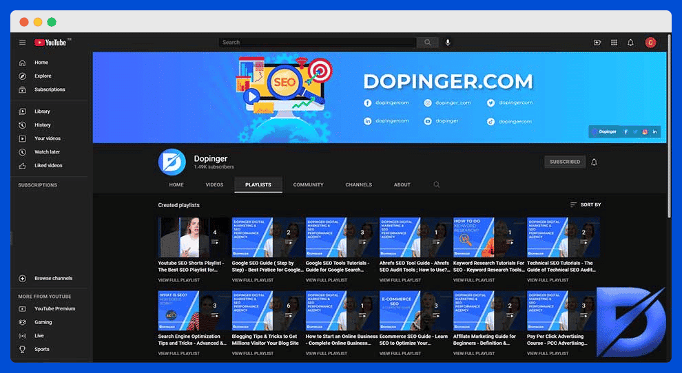 instant information about your channel
