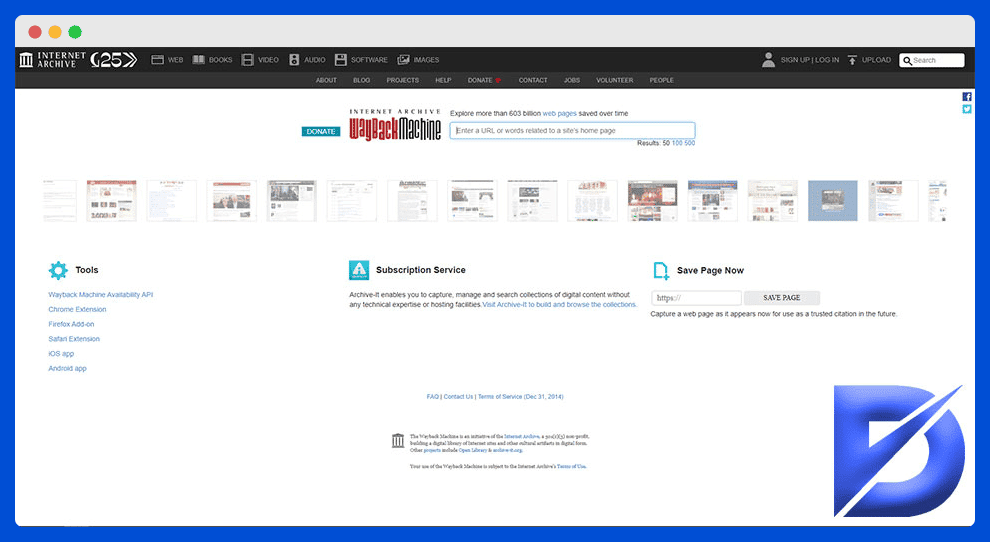 internet archive wayback machine