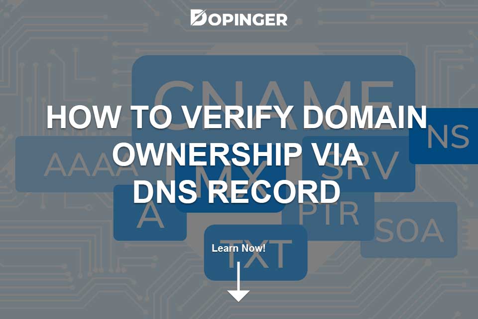How to Verify Domain Ownership via DNS Record