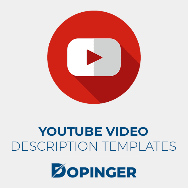 youtube video description templates