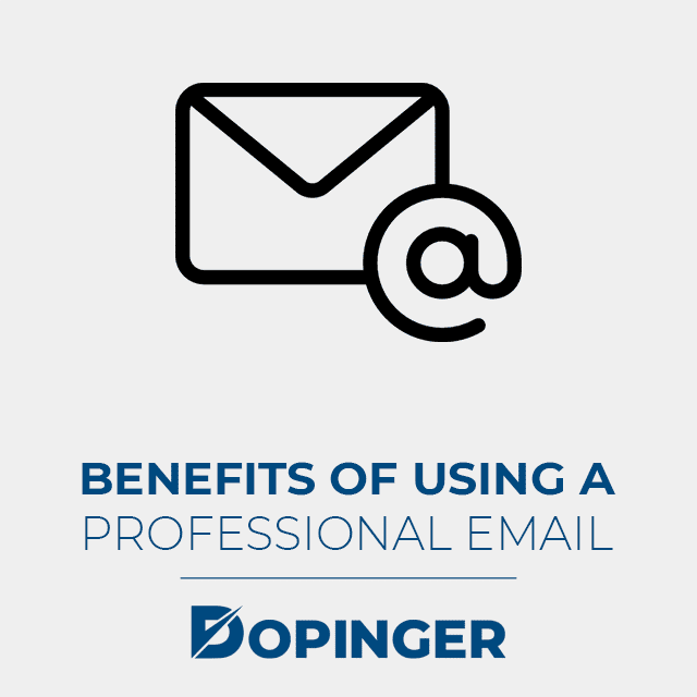 benefits of using a professional email