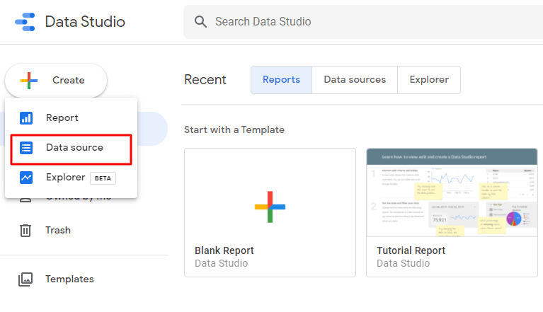 connect to a data source